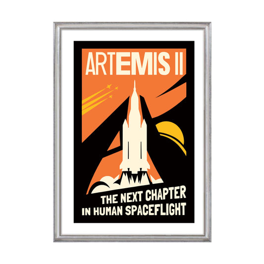 Artemis II Spaceflight Rocket Print