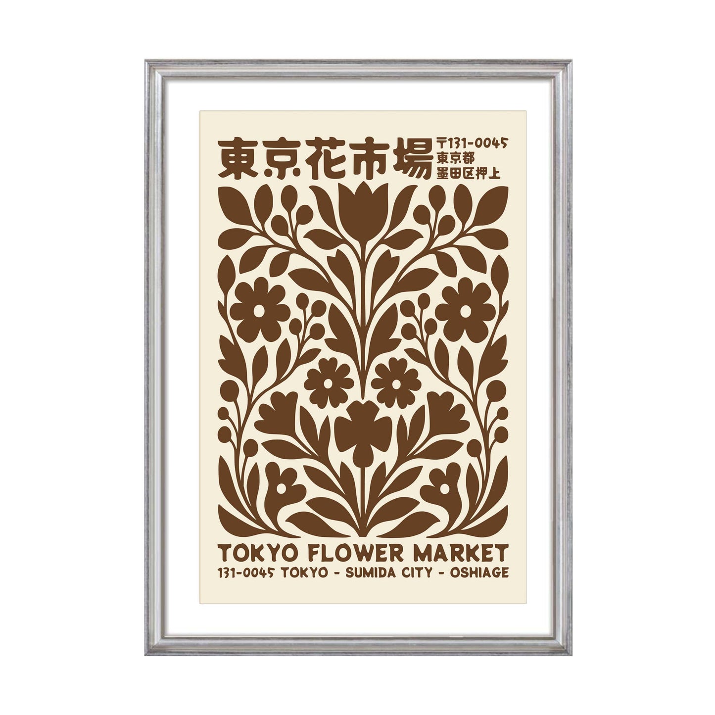 Tokyo Flower Market Wall Print