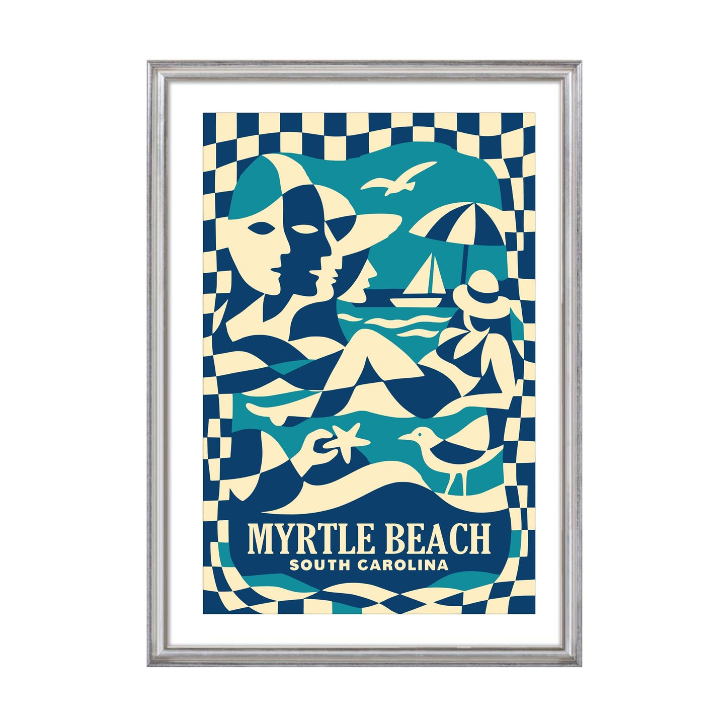 Myrtle Beach South Carolina Travel Poster