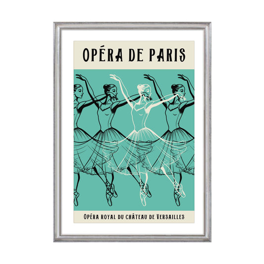 Elegant Paris Opera Ballet Poster
