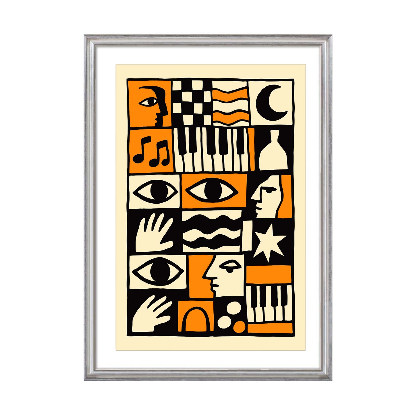Abstract Jazz Art Print