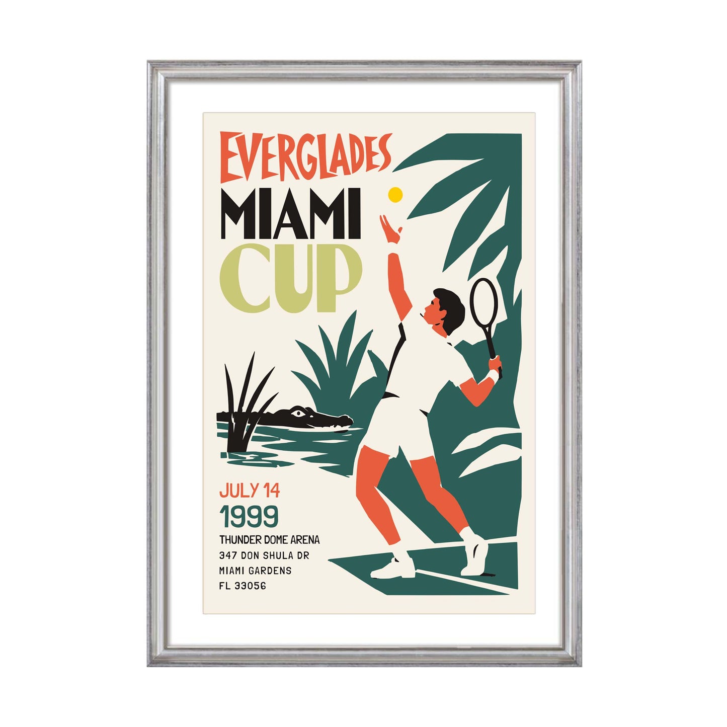 Everglades Miami Cup Tennis Poster