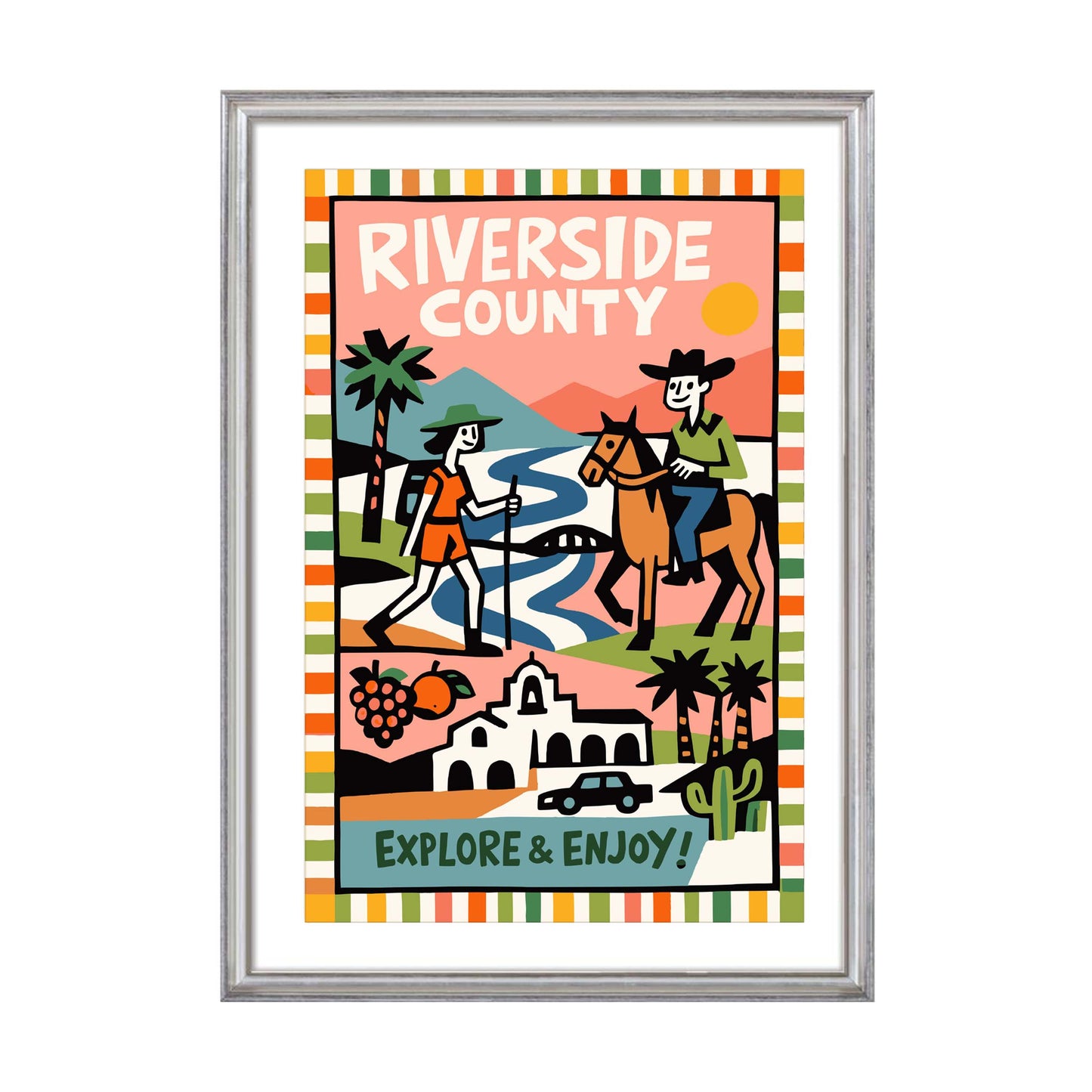 Riverside County California Travel Poster