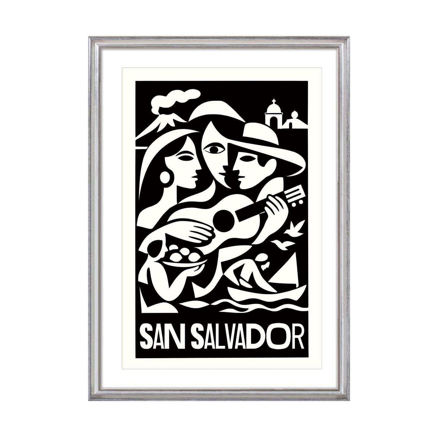 San Salvador Travel Poster Print