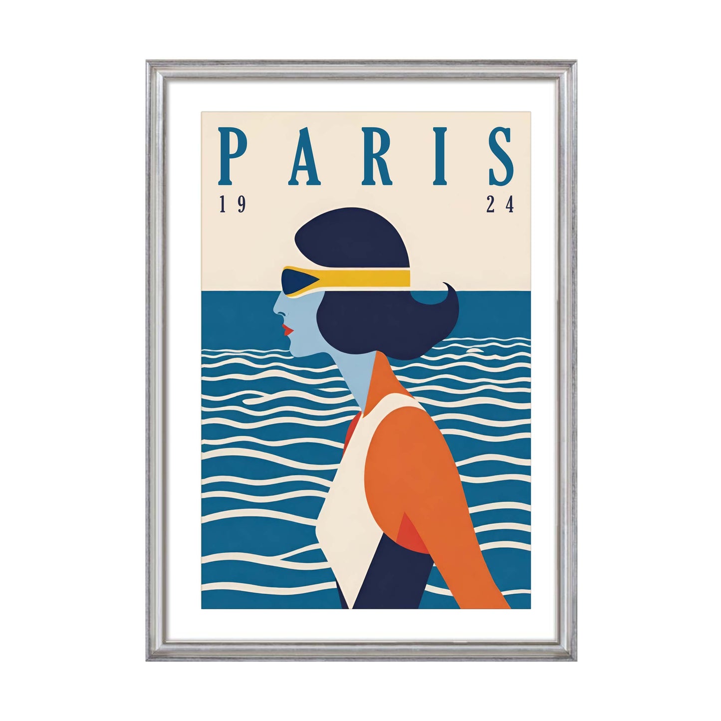 Paris Coastal Travel Poster Print
