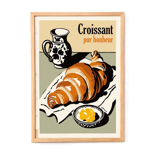 French Croissant Kitchen Print