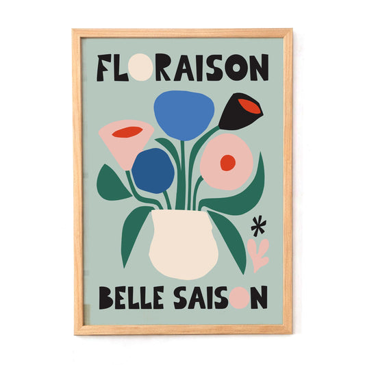 Floraison Floral Poster Print