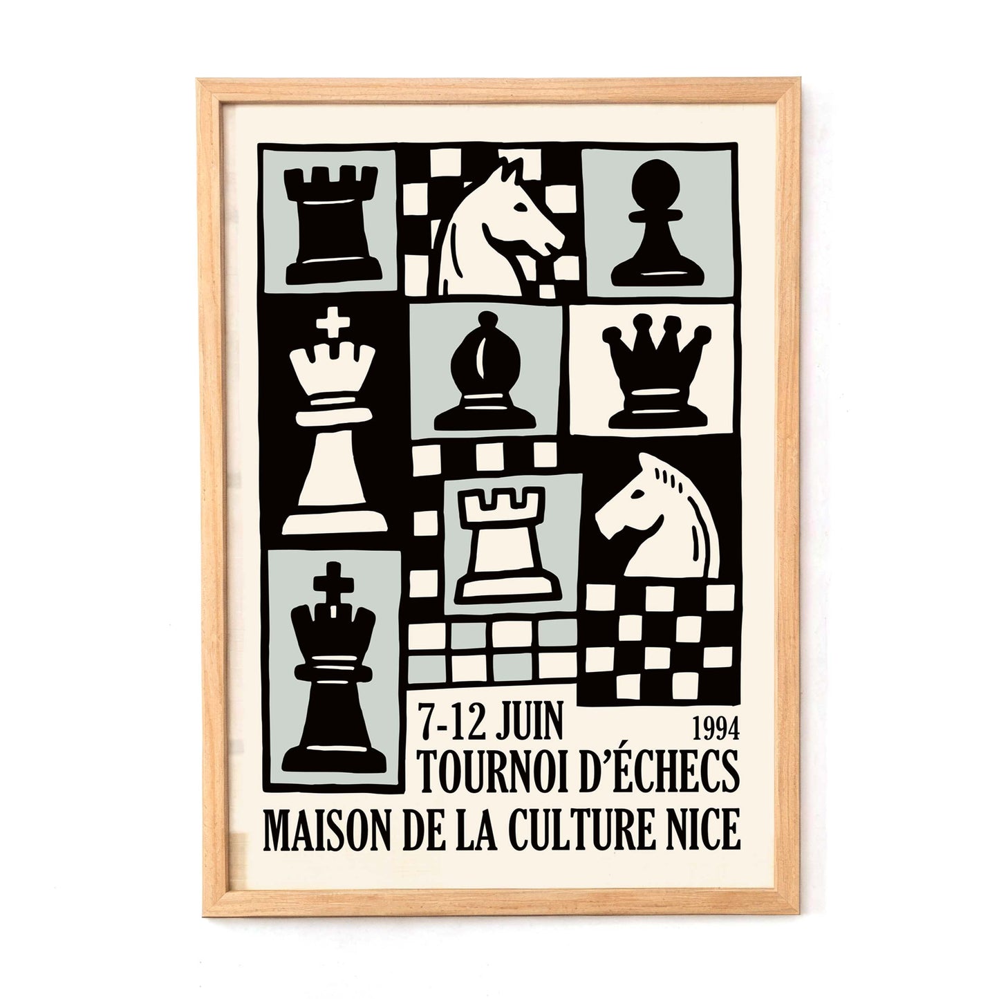 French Chess Strategy Poster Print