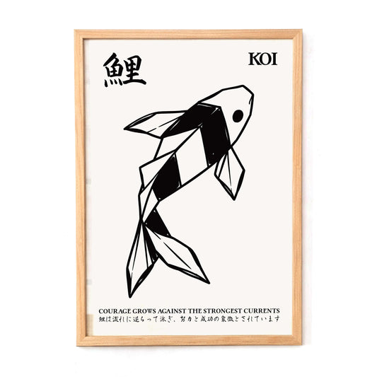 Koi Fish Poster Wall Art