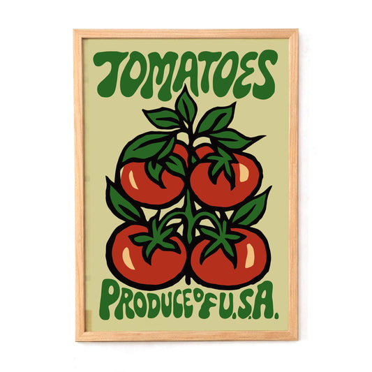Tomatoes Kitchen Wall Art Print