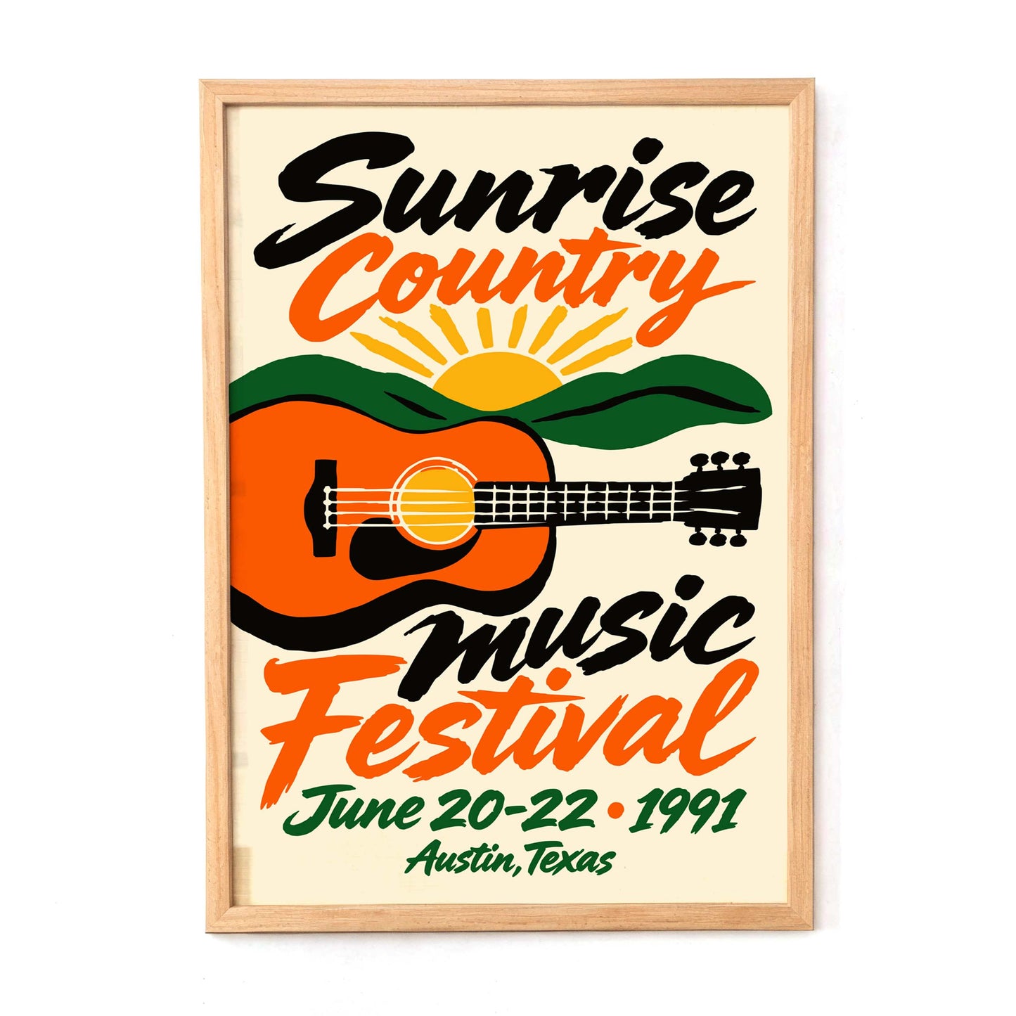 Sunrise Country Music Festival Poster