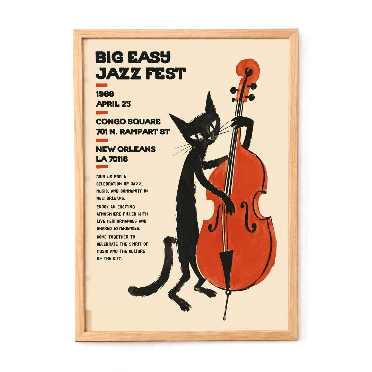 Big Easy Jazz Fest Print For Music Room
