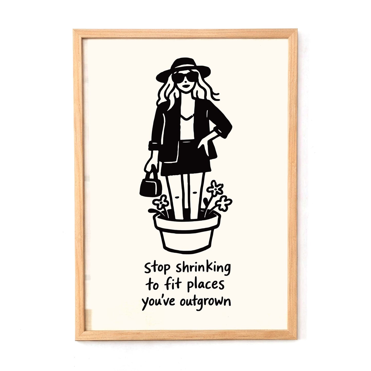Empowerment Growth Quote Wall Print