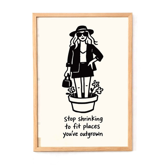 Empowerment Growth Quote Wall Print