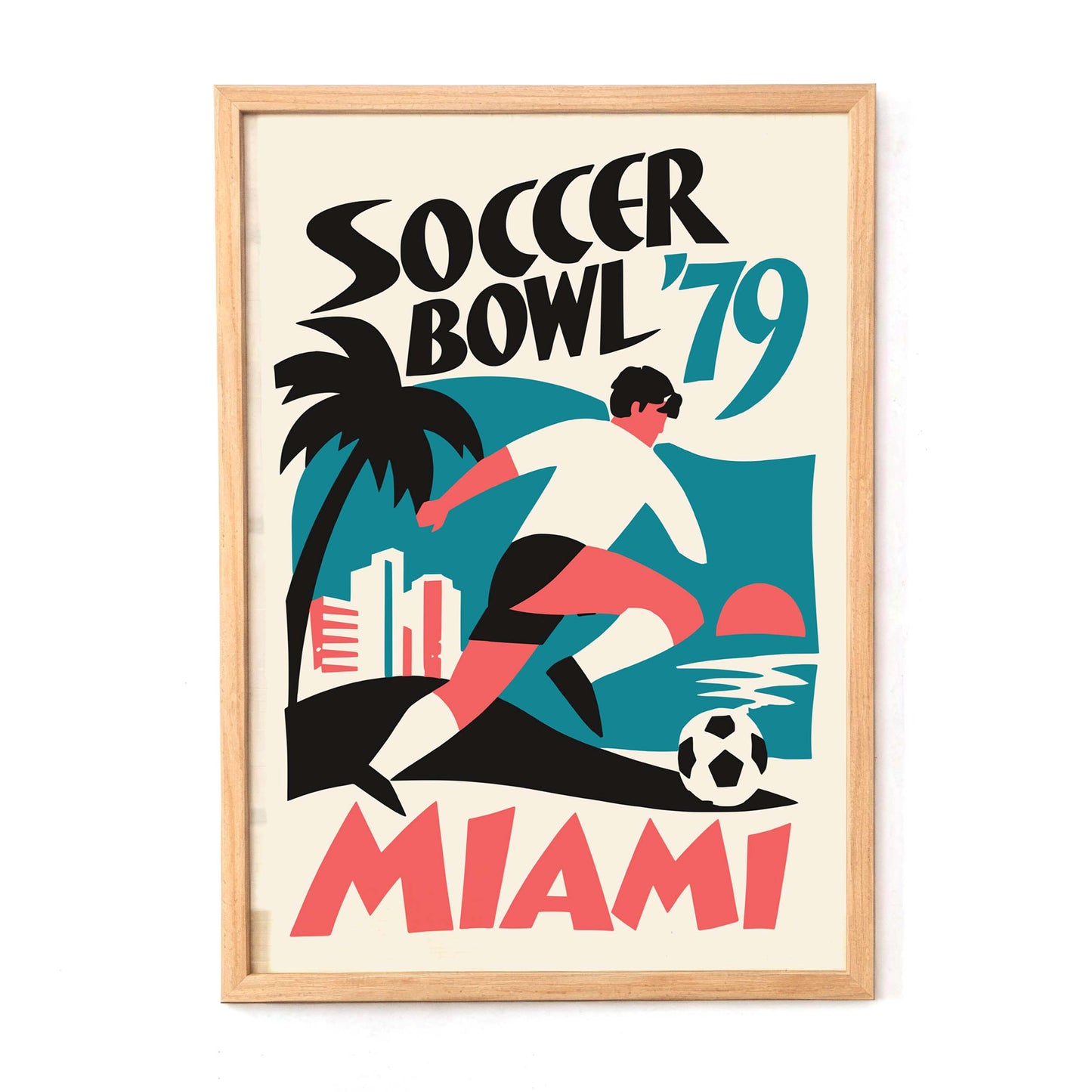 Soccer Bowl Miami Poster