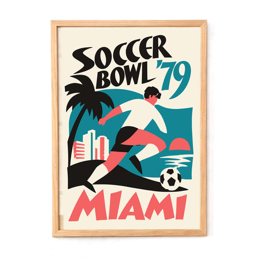 Soccer Bowl Miami Poster