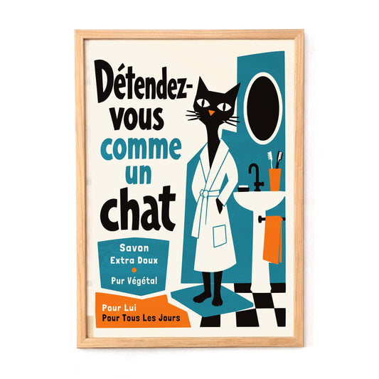Détendez-Vous Chat Print