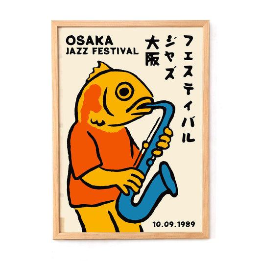 Osaka Jazz Festival Poster Print