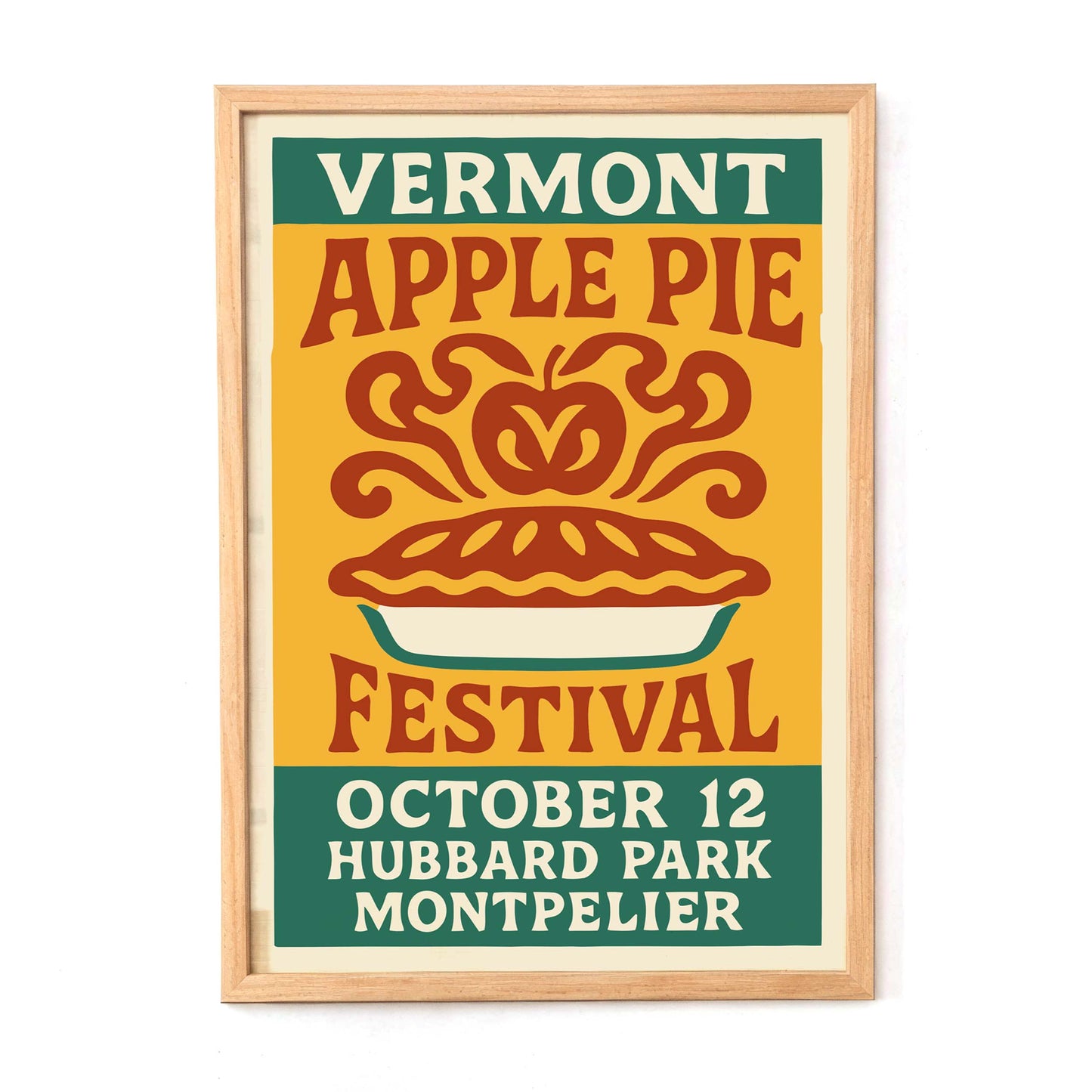 Vermont Apple Pie Festival Poster Print