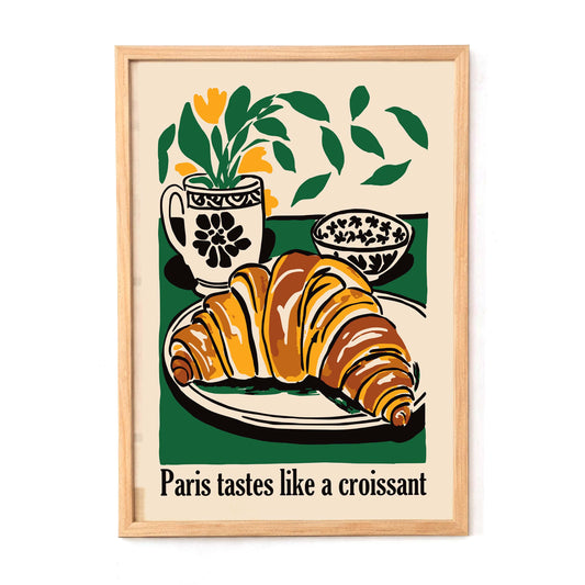 Paris Croissant Kitchen Print