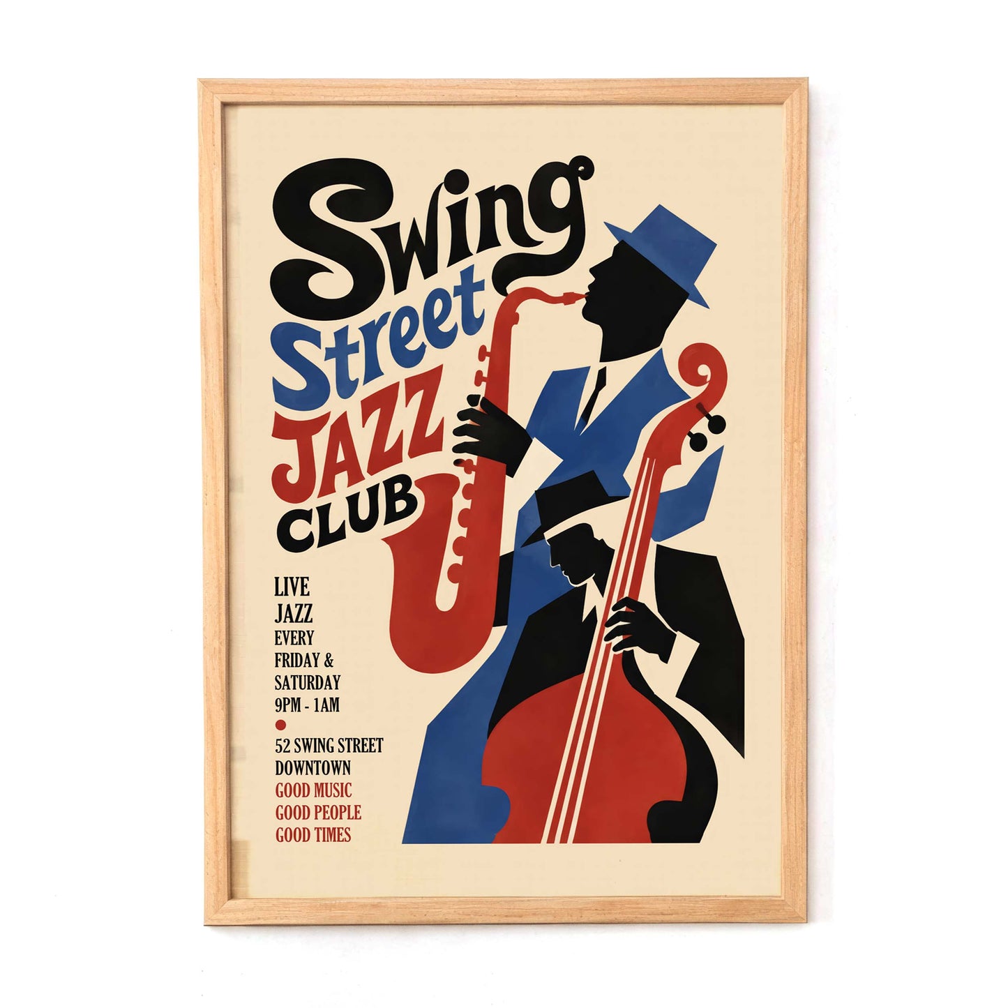 Swing Street Jazz Club Poster