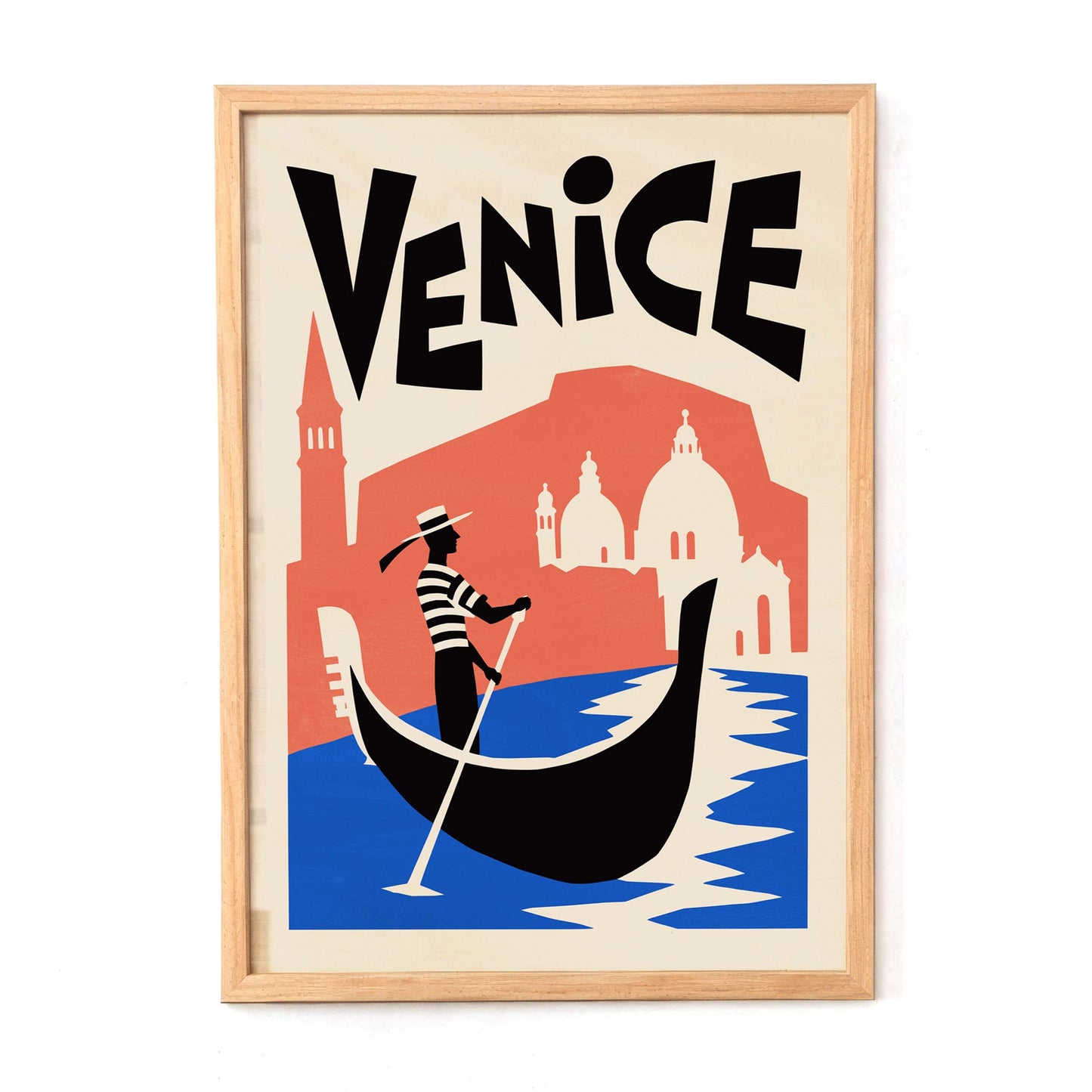 Venice Italy Gondola Travel Poster