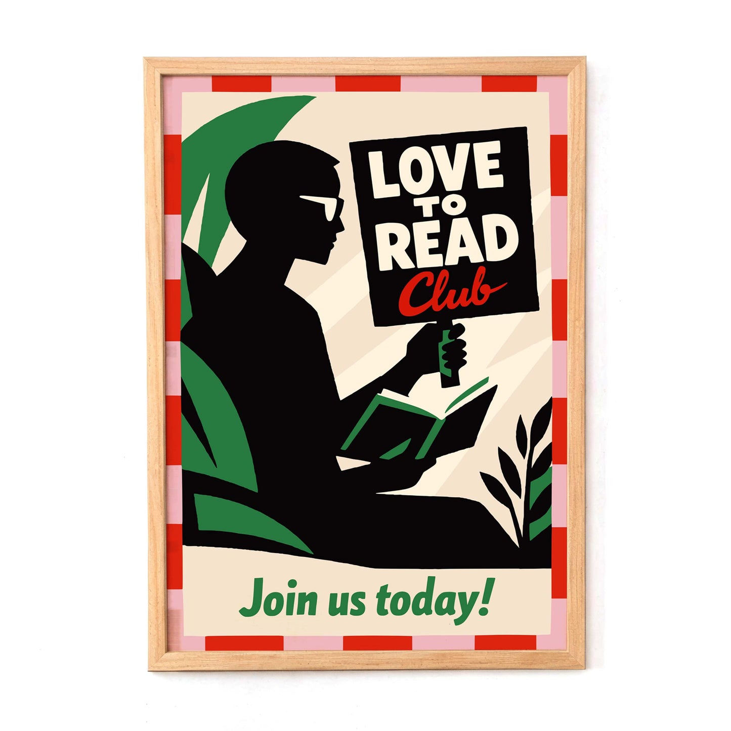 Love to Read Club Reader Poster