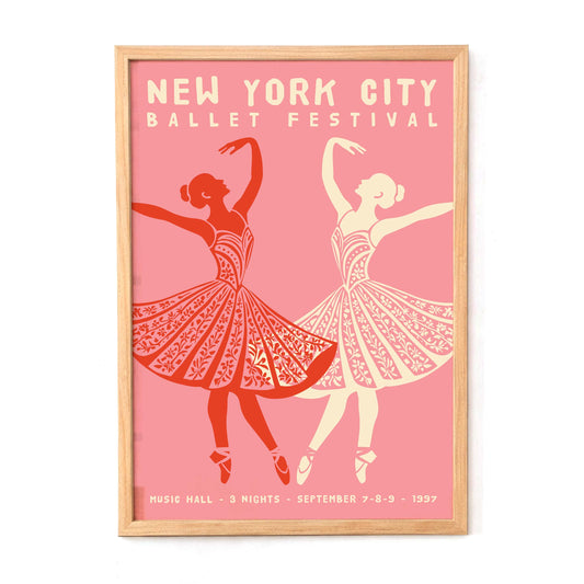 New York Ballet Festival Poster Print