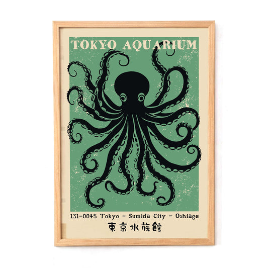 Tokyo Aquarium Octopus Poster Print