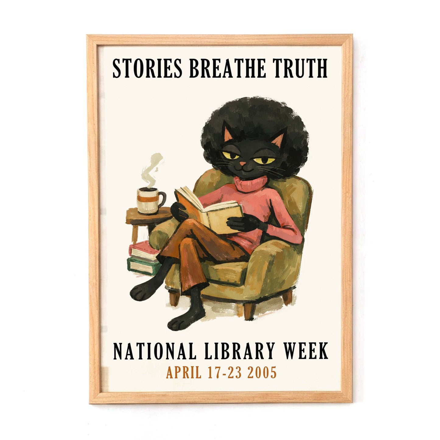 National Library Week Cat Poster