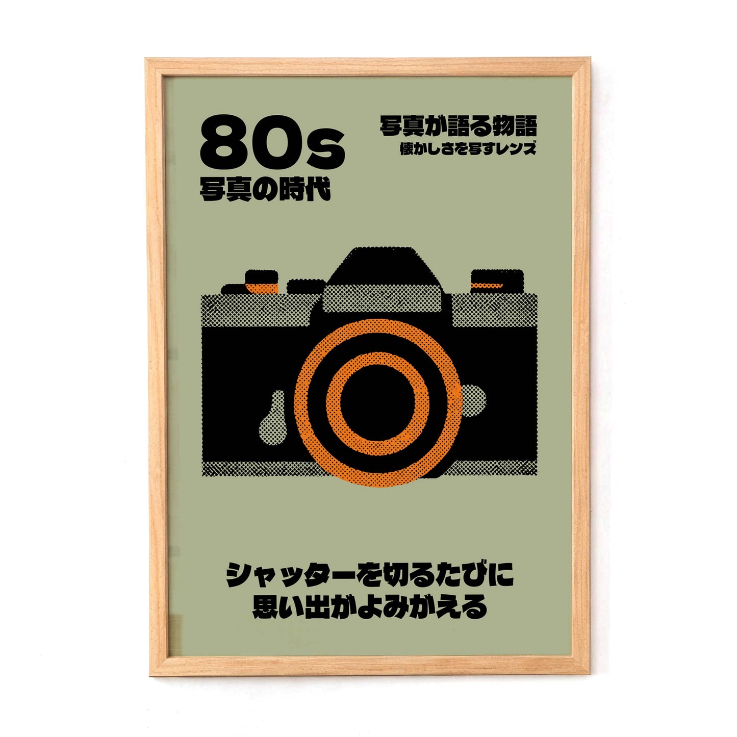 80s Camera Wall Art Print