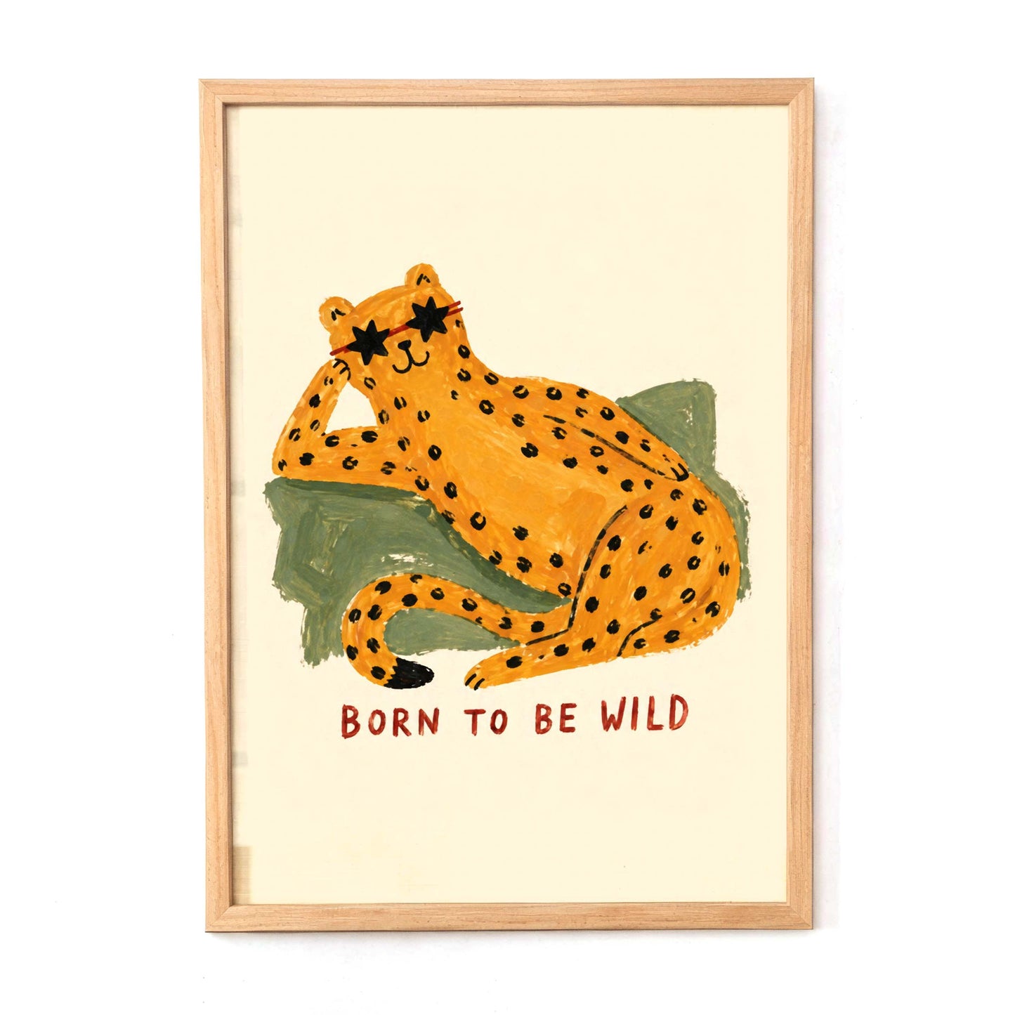 Fancy Leopard Quote Wall Art Print