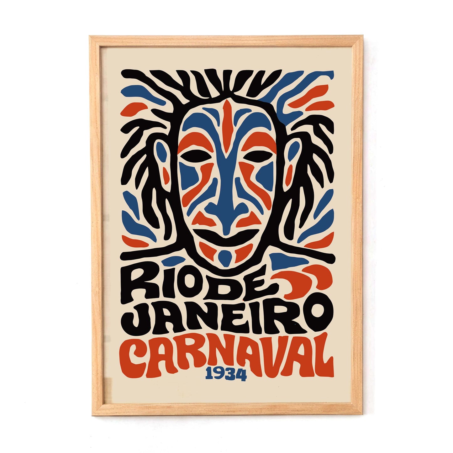 Rio Carnaval Mask Wall Art