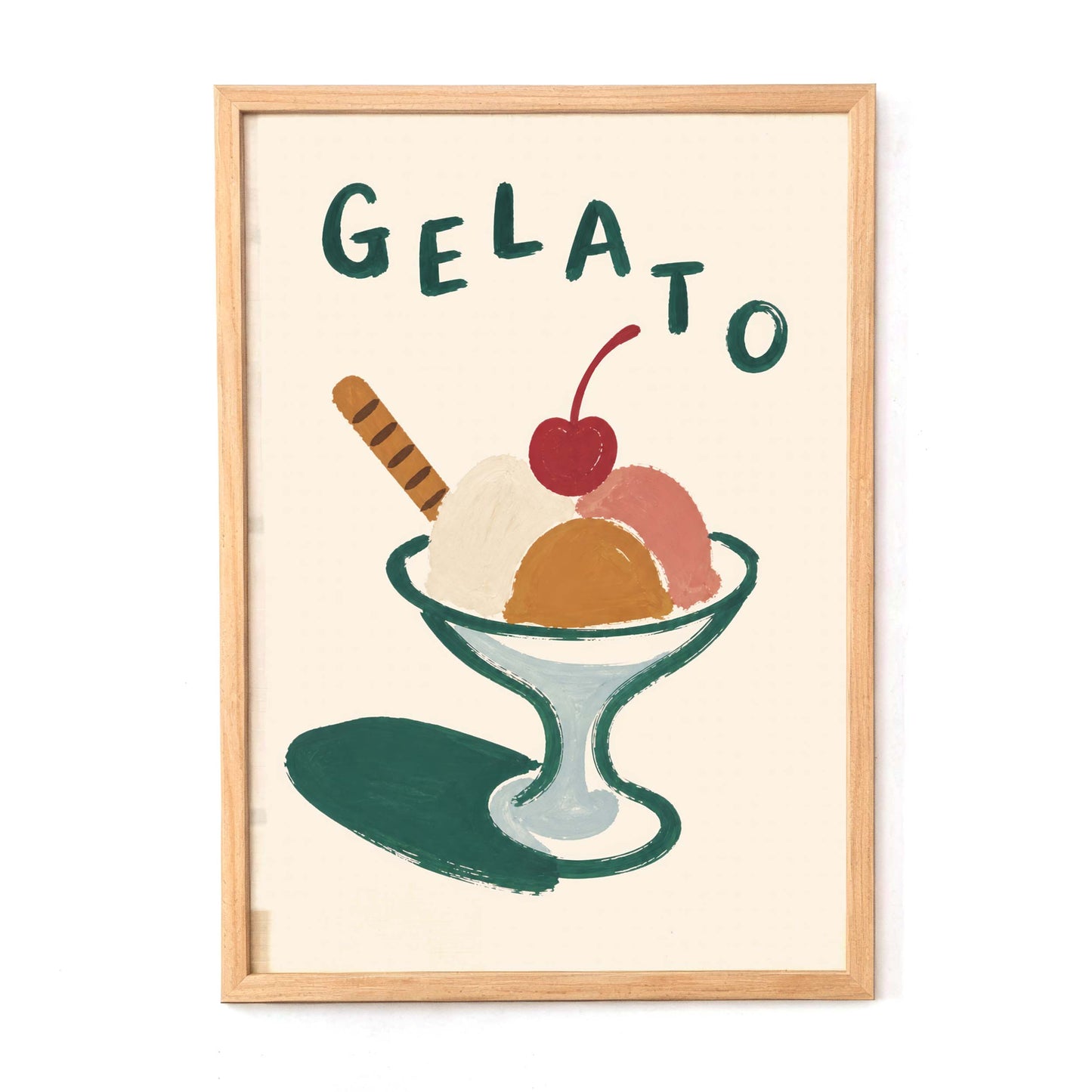 Gelato Dessert Kitchen Wall Print