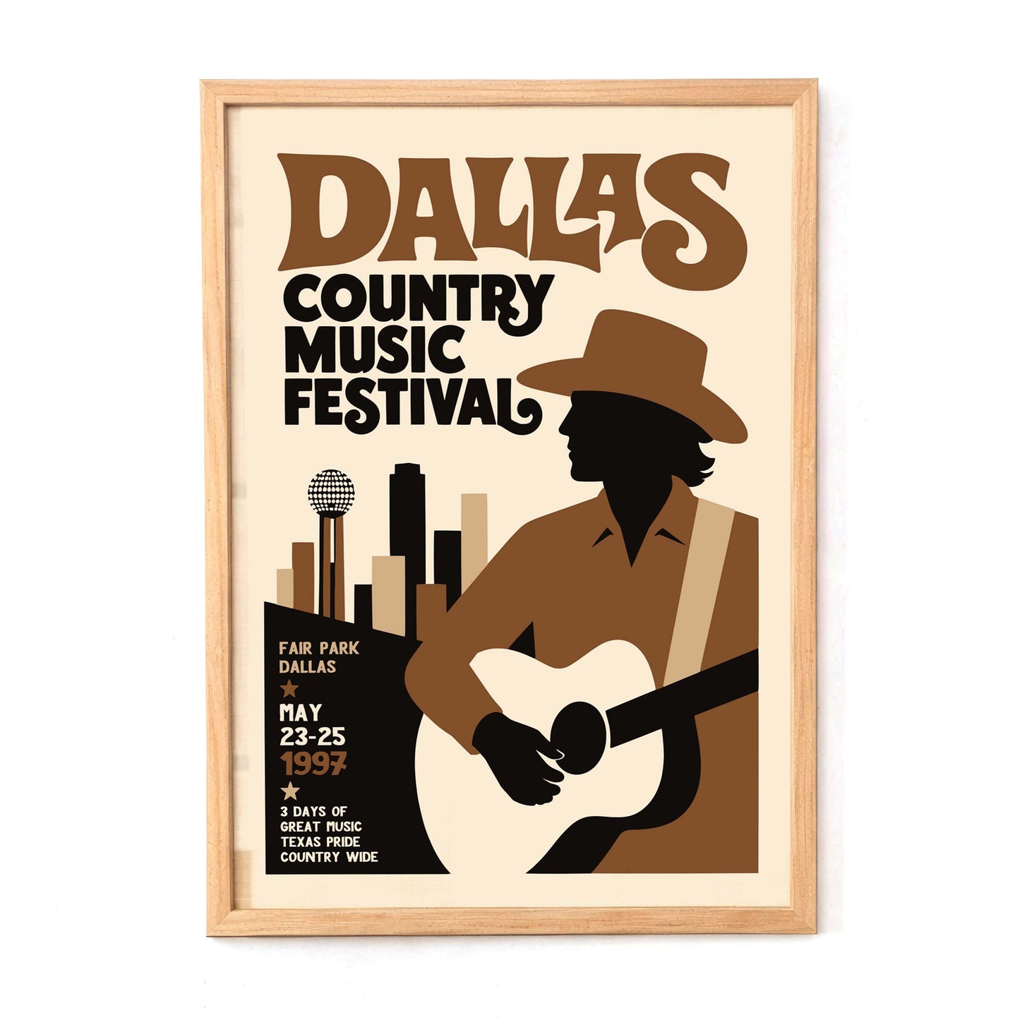 Dallas Country Music Festival Poster