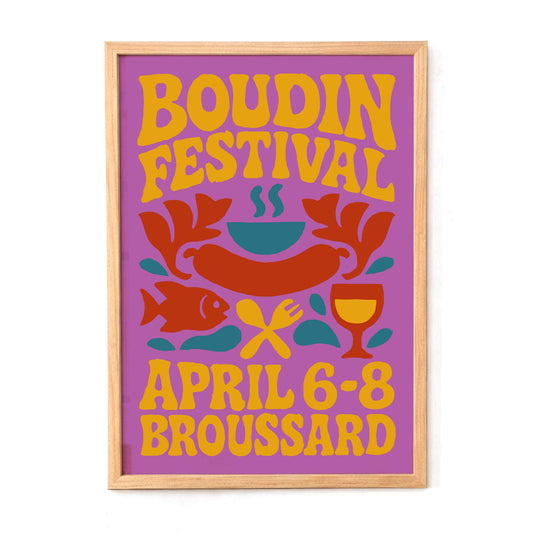 Boudin Festival Poster Print