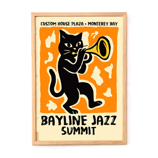 Bayline Jazz Summit Cat Music Poster
