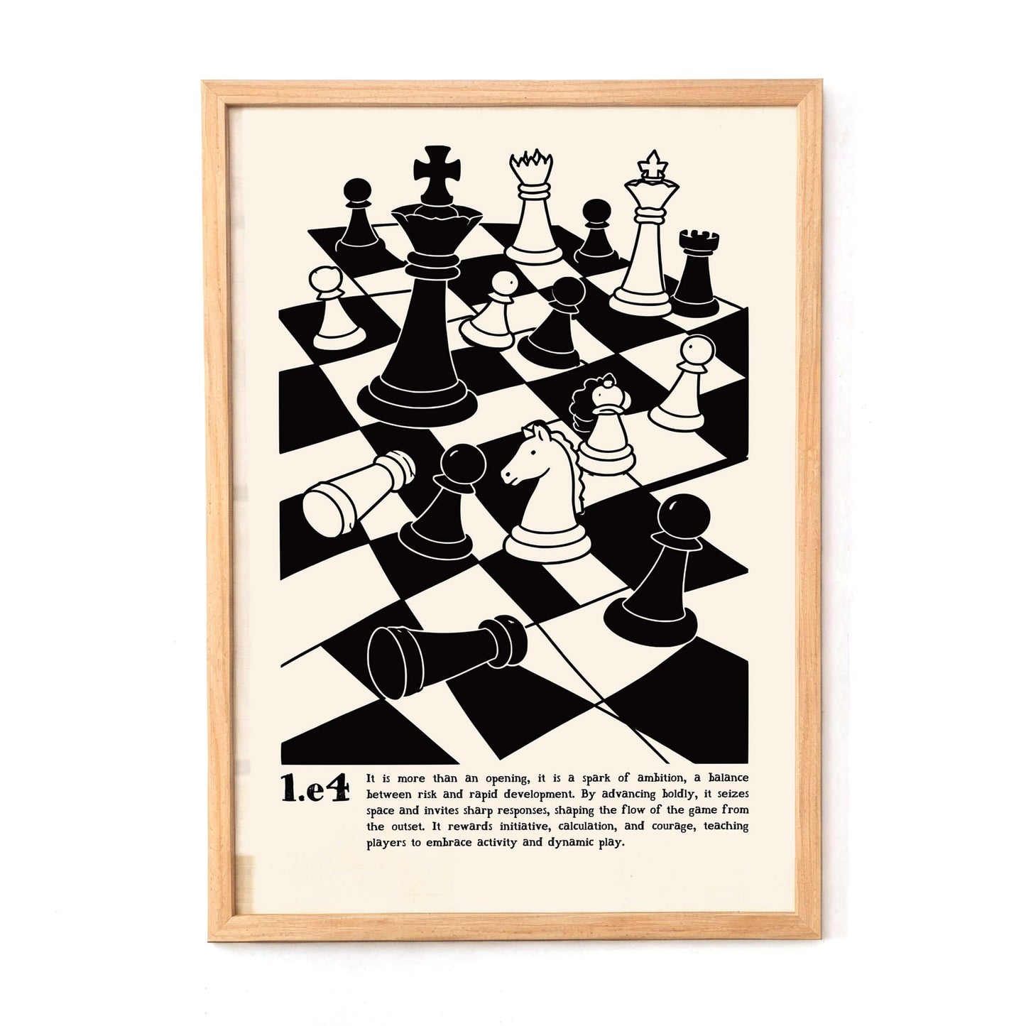 Chess Opening Strategy Board Print