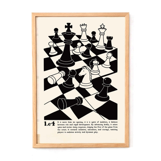 Chess Opening Strategy Board Print