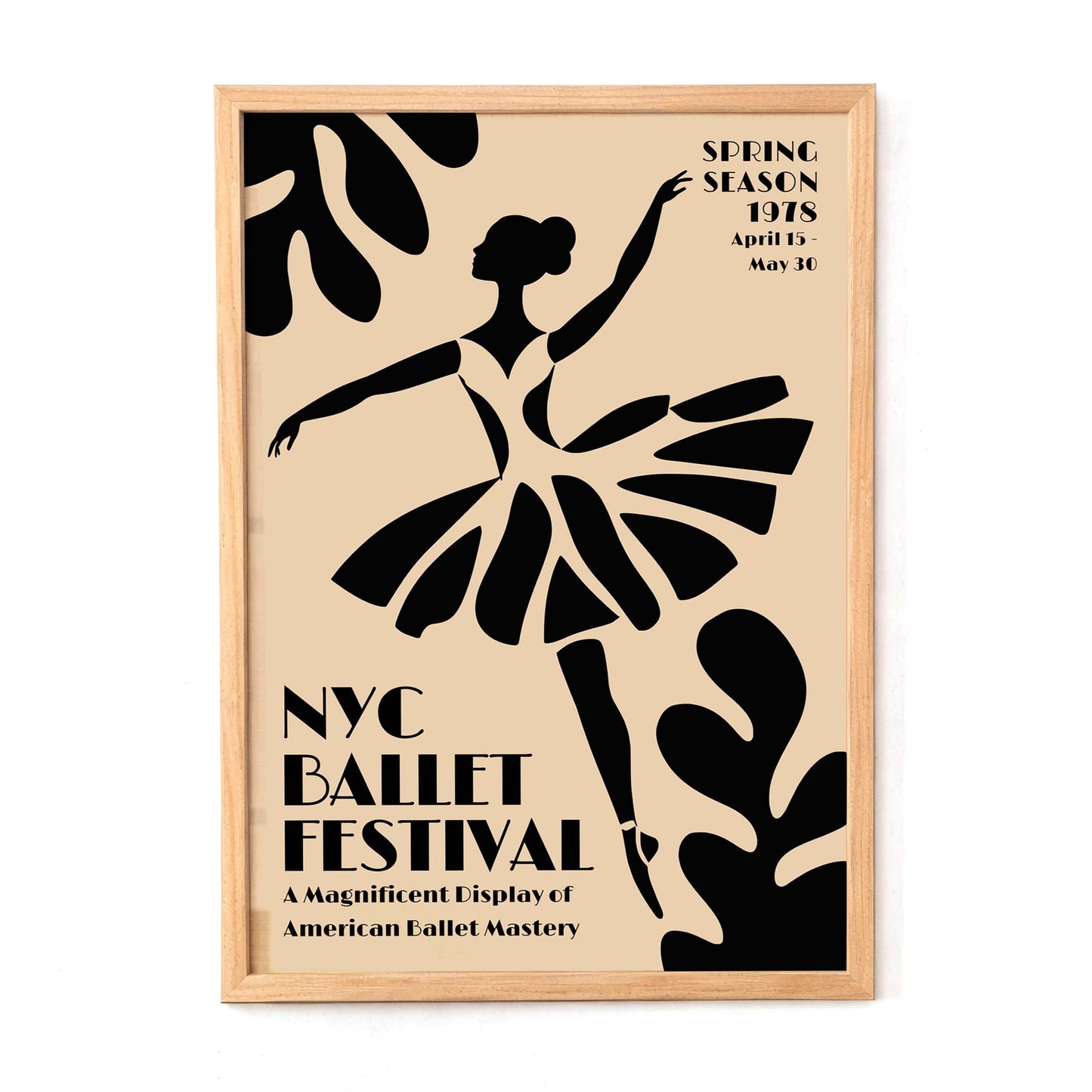 NYC Ballet Festival Vintage Poster Print