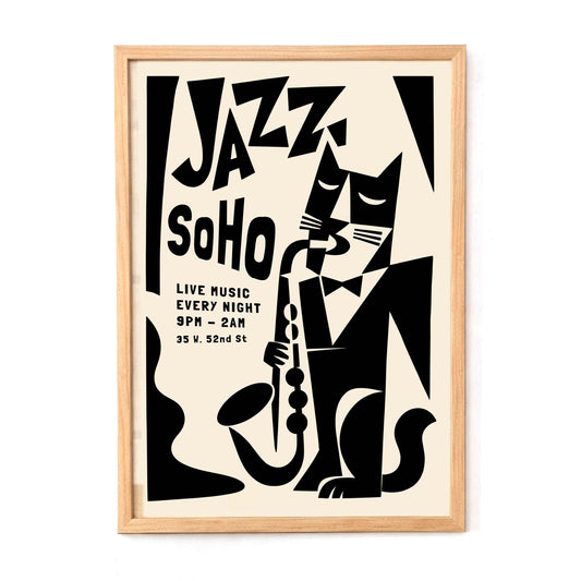 Jazz SoHo Wall Art Print