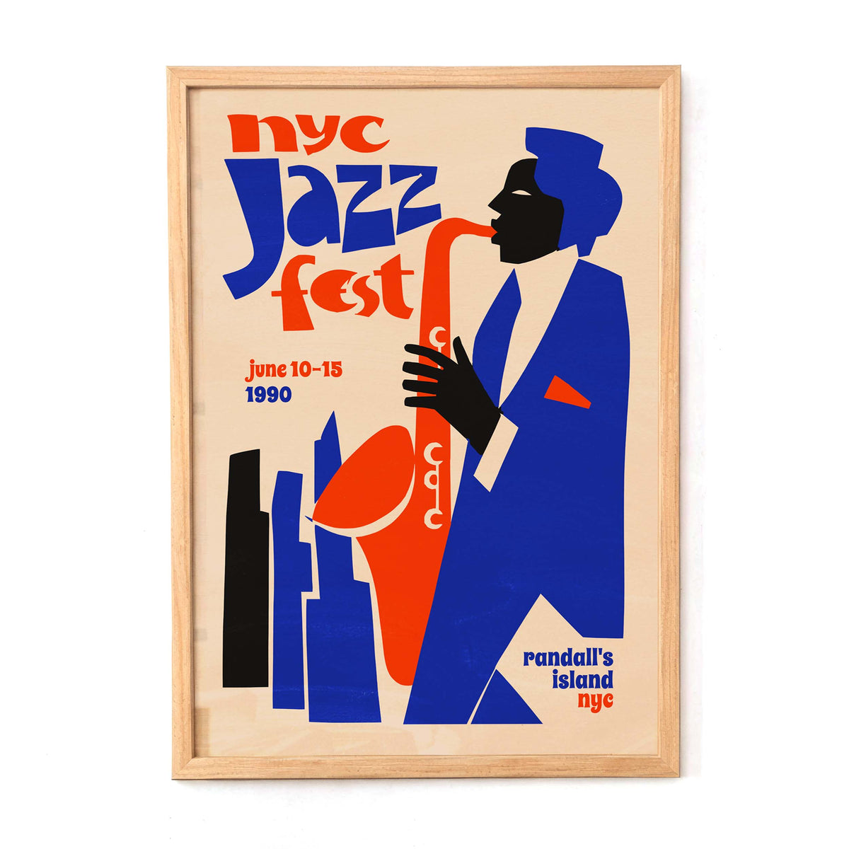 NYC Jazz Fest Poster For Living Room
