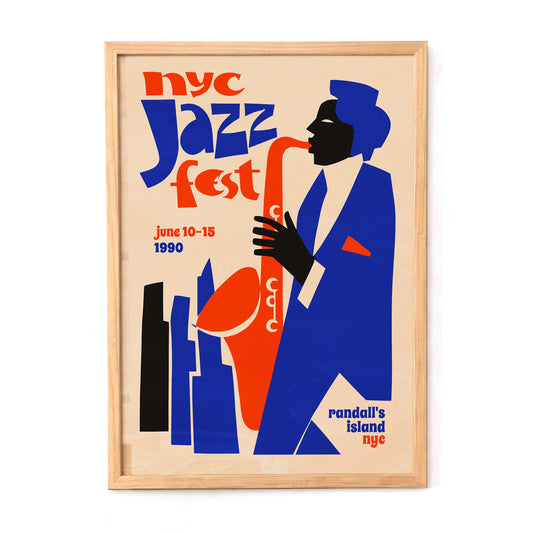 NYC Jazz Fest Poster For Living Room