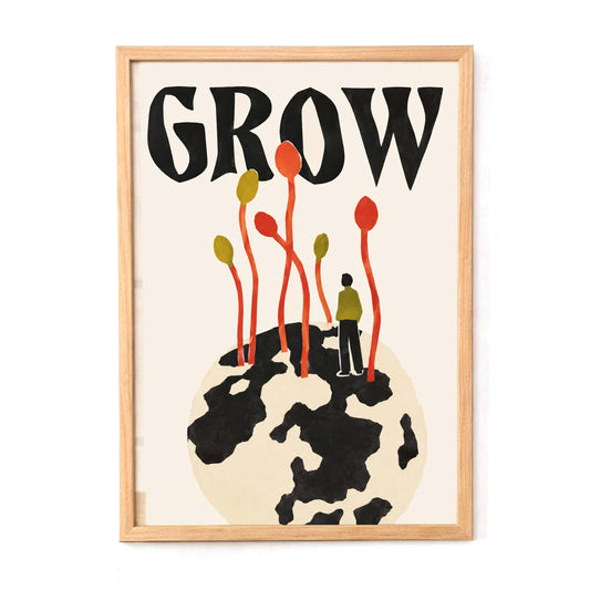 Grow Quote Poster Office Room