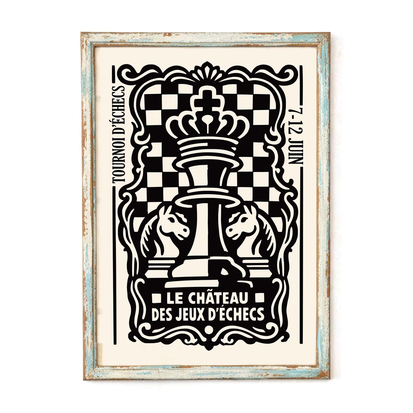 Chess Tournament Vintage Poster Wall Art