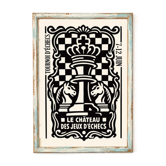 Chess Tournament Vintage Poster Wall Art