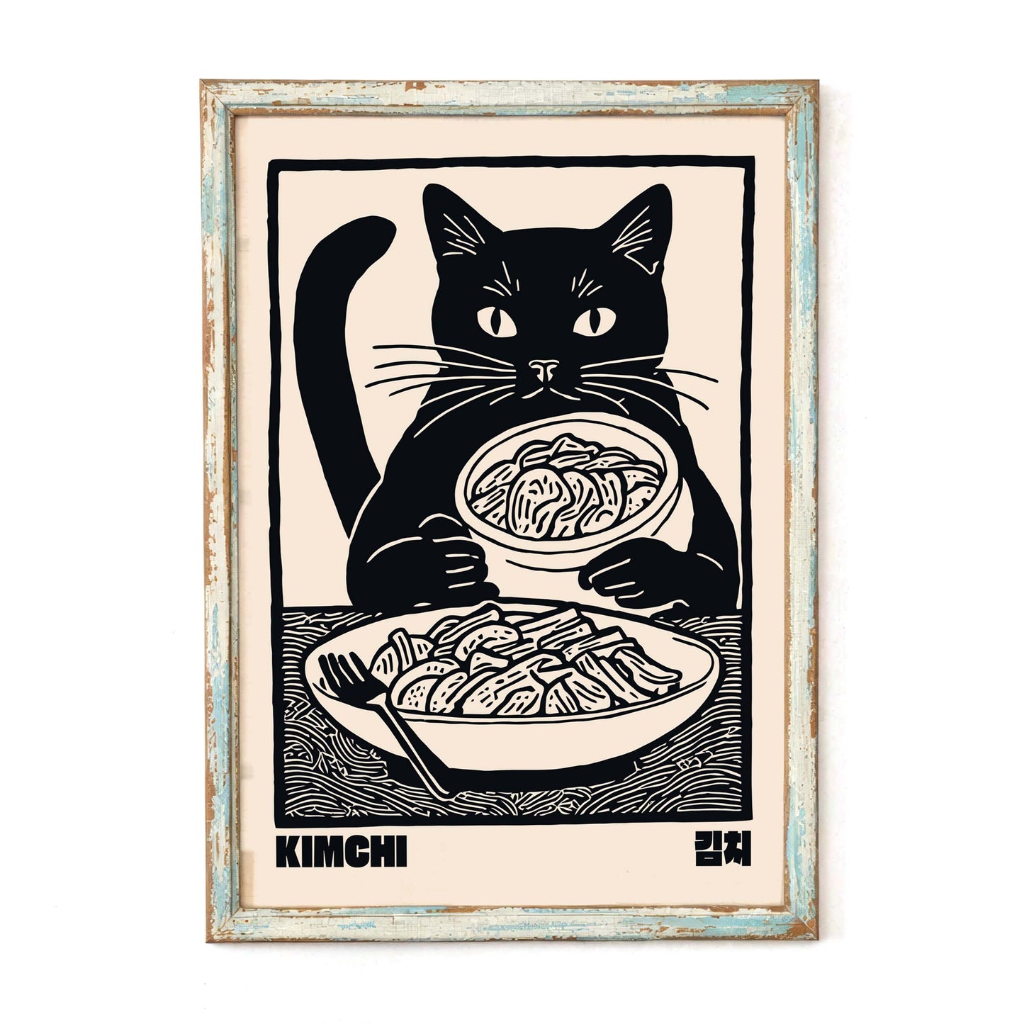 Kimchi Cat Wall Print