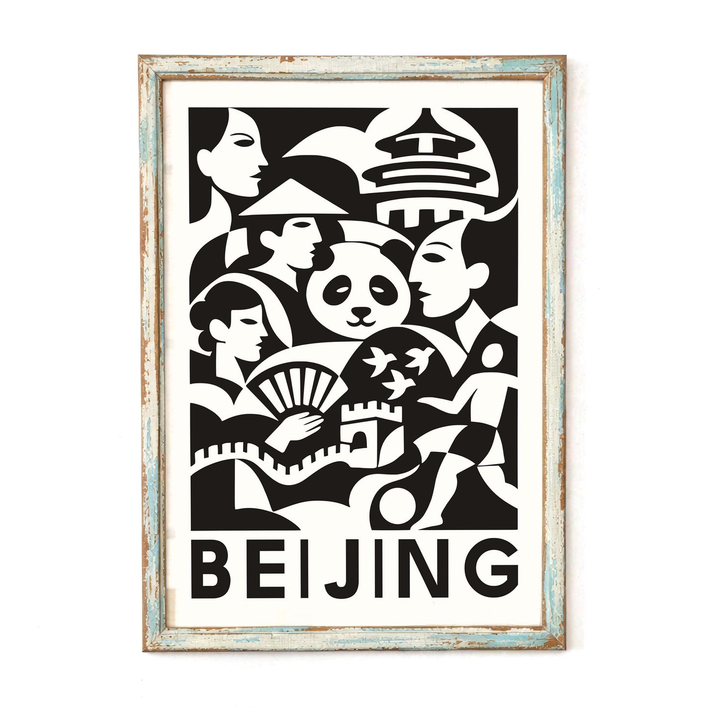 Beijing Travel Poster Wall Art