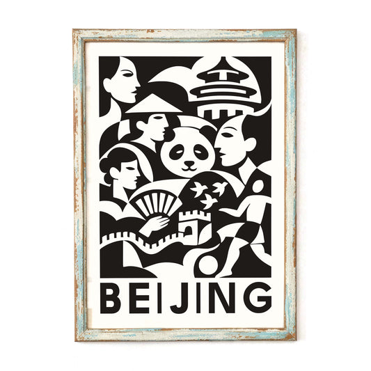 Beijing Travel Poster Wall Art