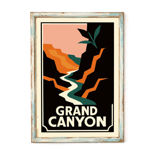 Grand Canyon Vintage Travel Poster